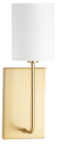 Luminaria tipo aplique de interior, para lámpara base candelabra (E12), hasta 60 W. Damp Location